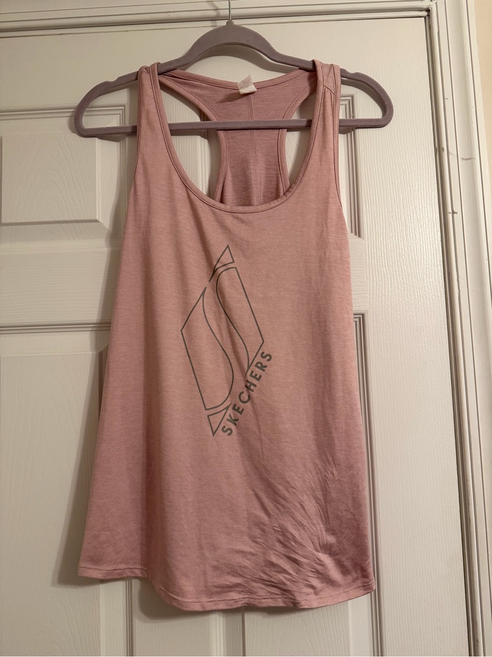 Skechers Women's Rose Pink Logo Racerback Tank